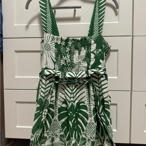 FARM Rio Green and White Botanical Jumpsuit - Picture 3 of 5